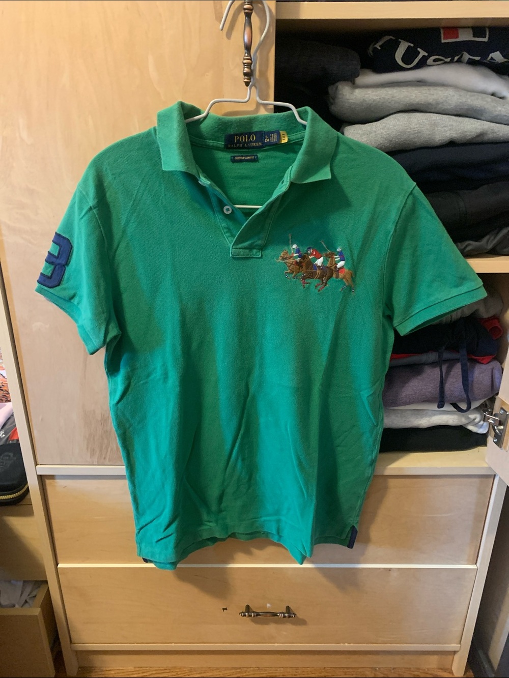 Polo by Ralph Lauren Bright Green Short-Sleeve Polo with Pony Motif